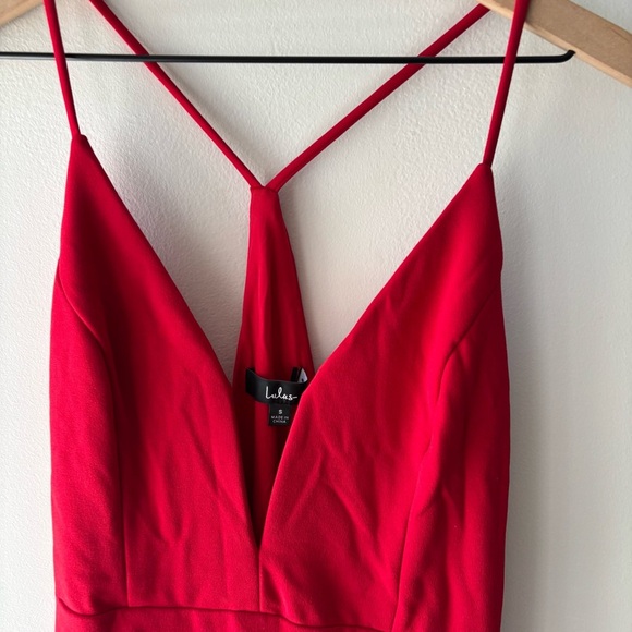 Lulus Amelia‎ Red Sleeveless Maxi Dress NWT sz S - Picture 7 of 11